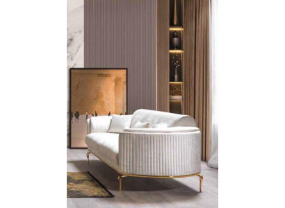 Luxury three-seater sofa couch modern couches Textile Fabric 234cm xxl
