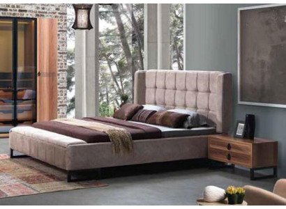 Bed Double bed Beds Furniture Furnishings Bedroom Design Fabric
