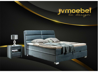 Bed Textile 2x Bedside table 3 pcs. Bedroom Set Furniture Luxury Modern Beds new