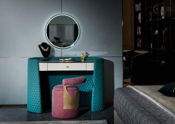 Dressing table Stool Bedroom Leather Textile Consoles Modern Design Schmink new