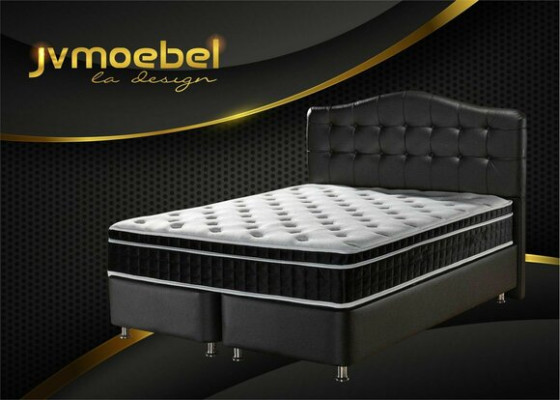 Bed Leather 2x Bedside table 3 pcs. Bedroom Set Furniture Modern Luxury Beds new