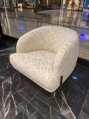 Modern armchair living room furniture textile furniture single seater stylish luxury