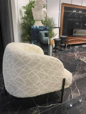 Modern armchair living room furniture textile furniture single seater stylish luxury