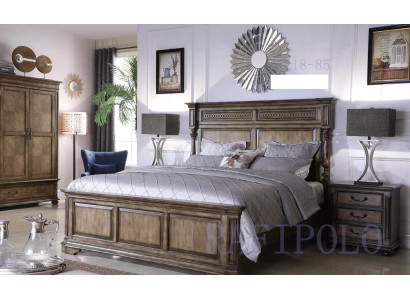 Country House Designer Furniture Bed Double Bedroom 180x200cm Beds Wilhelminian style