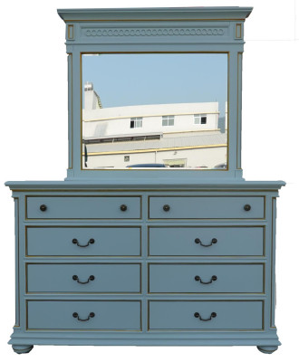 Elegant Style Furniture Bedroom Chest of drawers Wardrobe Classic Sideboard with Mirror