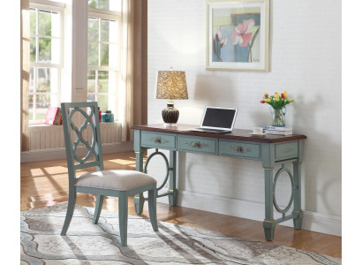 Desk Office Furnishings Wood Shelves Office desk Dining table Table Chair 2pcs