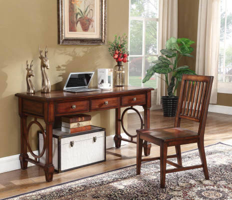 Desk 2 pcs. Set Office Furnishings Table Wood Design Furniture Wardrobe Computer