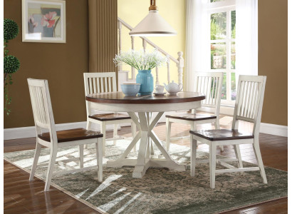 Classic r Design Round Table Round Table Wood Tables 122x77cm Dining room Round