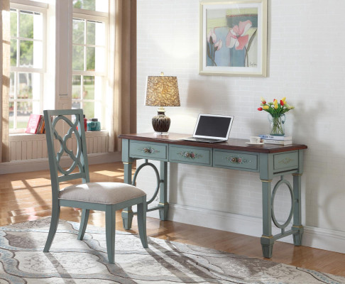 Desk wooden table Computer desk Solid wood Office desk Table Office furniture