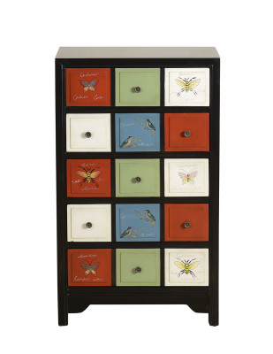 Bunter Pharmacies Wardrobe Chest of drawers Sideboard High Cabinets Real Wood Chests of drawers