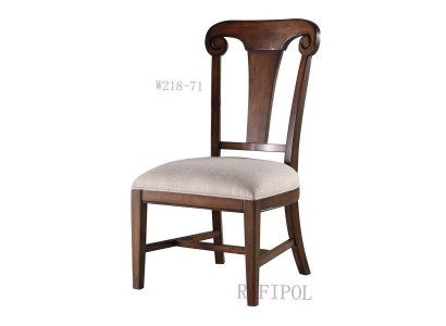 Luxury Design Upholstery Chair Chairs Seat Dining room Wood Textile Armchair Real wood new