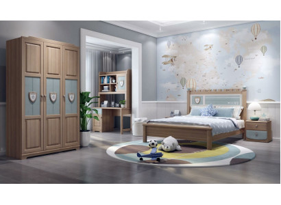 Jugendzimmer Childrens room Set Bed Chest of drawers Wardrobe 5tlg Bedroom new