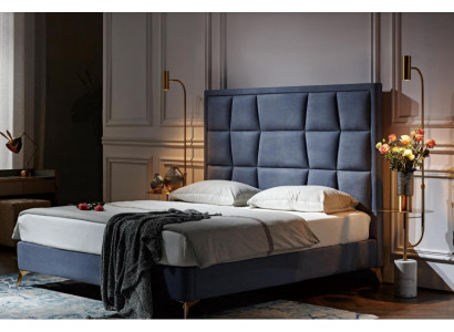 Design Bed Bedroom Beds Textile Hotel Luxury Upholstery Seat Fabric new Furniture
