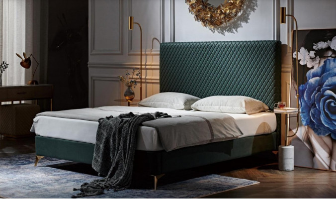 Bed Upholstery Design Luxury Double Beds Marriage Sleep Room Leather Hotel Bed new