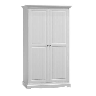 Country House Coat rack Wardrobe Multipurpose Wardrobe Wood Cabinets White