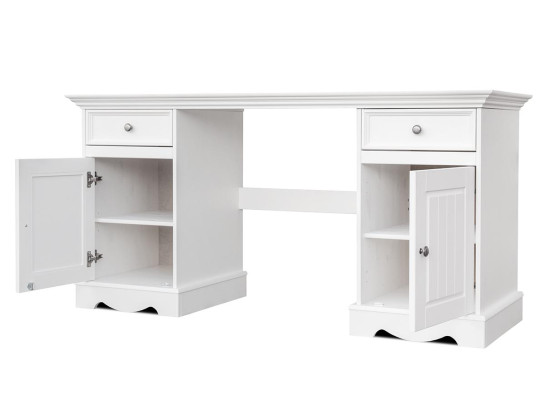 Landhfrom  Desk Furniture Study room Office furniture Real wood Office Table White