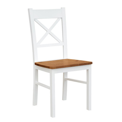 Landhfrom  Armchair Chair 1x Dining room Real wood Lounge Seat Upholstered chair Wood new