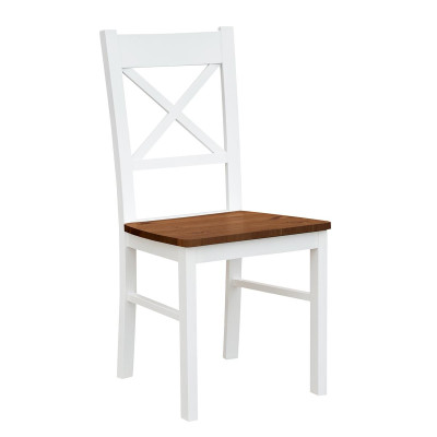 Landhfrom  Armchair Chair 1x Dining room Real wood Lounge Seat Upholstered chair Wood new