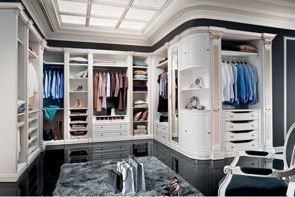 Element Model V1D-06LP for Walk-in Wardrobe Wardrobe Italian Furniture