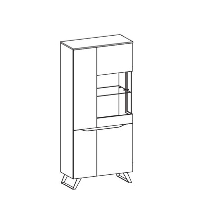 Design Display case Chest of drawers Sideboard Side Wardrobe Shelf Luxury Living room Cabinets new