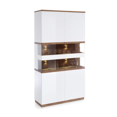 Display case Modern Style Living room Collection Showcases Wardrobe Shelf Sideboard White