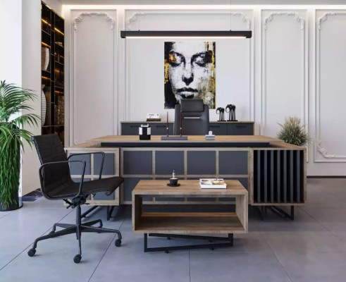 Modern designer furniture set for a ChefOffice with 3 elements