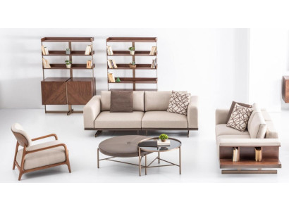 Modern Sofa set Luxury Furniture Upholstery Textile Couch Gray Modern Sofa