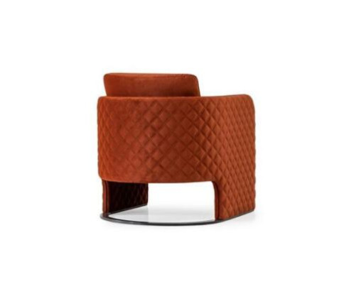 Armchair Wing Chair Cocktail Chair Seater Modern Fabric Red Design Seat