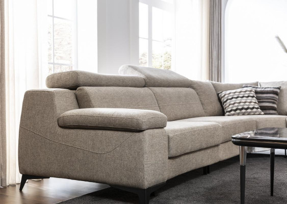 Modern Corner sofa Taupe L-shape Sofa Living Room Furniture Corner sofa Luxury new