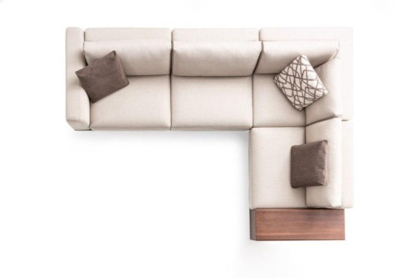 Sofa Corner sofa Fabric sofa L-shape Fabric Sofas Gray Modern Table Living room
