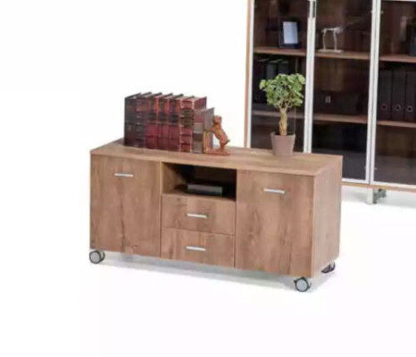 Office furniture set brown Desk Chest of drawers Filing cabinet 3 pieces. Set Furniture