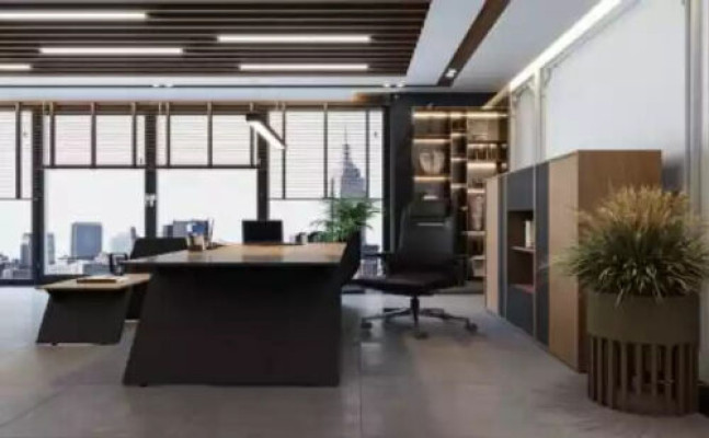 Luxury Office Furniture Furnishings Desk Coffee table Filing cabinet Set 3pcs