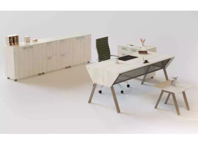Luxurious office set in an elegant modern style made from high-quality wood