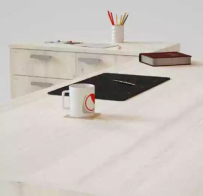 Luxurious office set in an elegant modern style made from high-quality wood