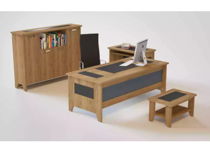 High-quality, elegant office set in a modern style made from sturdy wood