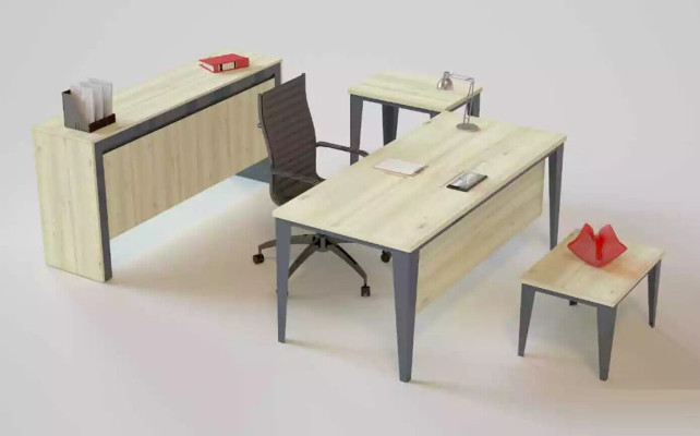Office furniture modern Desk Coffee table Chest of drawers Side table 4 pieces.