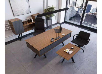 High-quality, elegant office set in a modern style made from sturdy wood