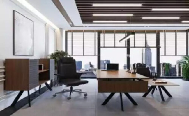 High-quality, elegant office set in a modern style made from sturdy wood