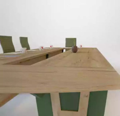 XXL meeting table Conference table Office desk 390x180 Large table Big