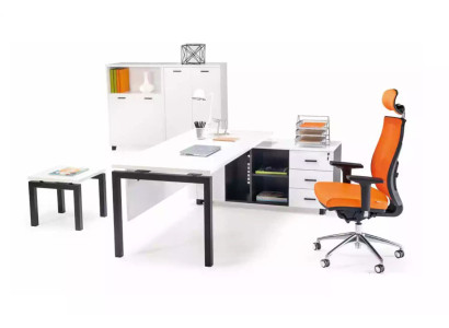 Office furniture Furnishings Desk Filing cabinet Coffee table 4 pcs. set