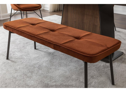 Seat furniture Bench seat Upholstered bench Wooden bench Upholstered Fabric Modern Orange new