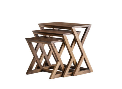 Side table set coffee table coffee tables wooden furniture living room brown new
