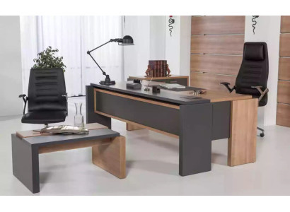 Luxury Desk Table Wood Design Office Furnishings Furniture 206x102cm
