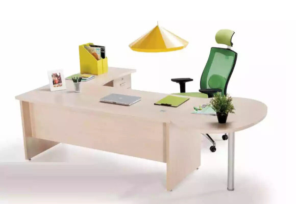 Modern Office exclusive r beige Corner desk Desk Chest of drawers 2 pcs.