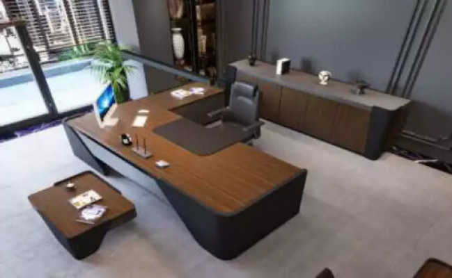 Luxury Desk + Coffee table Modern table 2 pieces. Furniture Furnishings