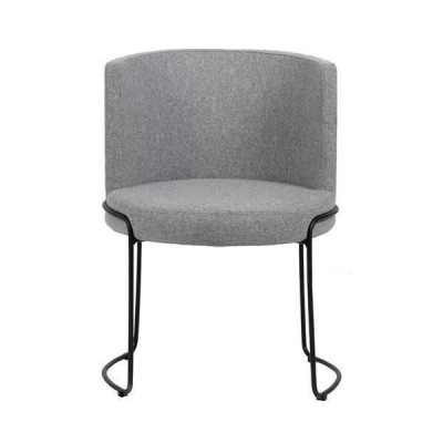Chair Modern Upholstery Dining room Chairs Textile Color Gray 1 Seater new