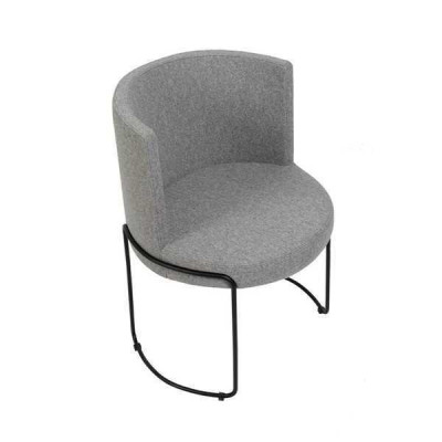 Chair Modern Upholstery Dining room Chairs Textile Color Gray 1 Seater new
