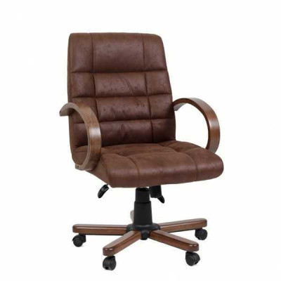 Computer chair brown executive chair faux leather upholstery upholstery office swivel chairs