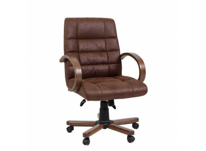 Computer chair brown executive chair faux leather upholstery upholstery office swivel chairs