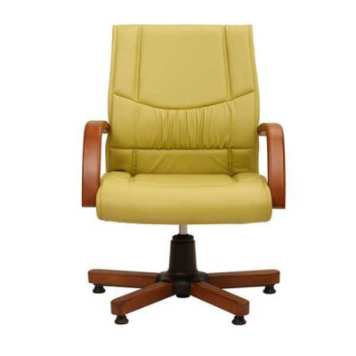 Computer Swivel Chair Modern Green Office Chair Upholstered Chair Imitation Leather Armchair